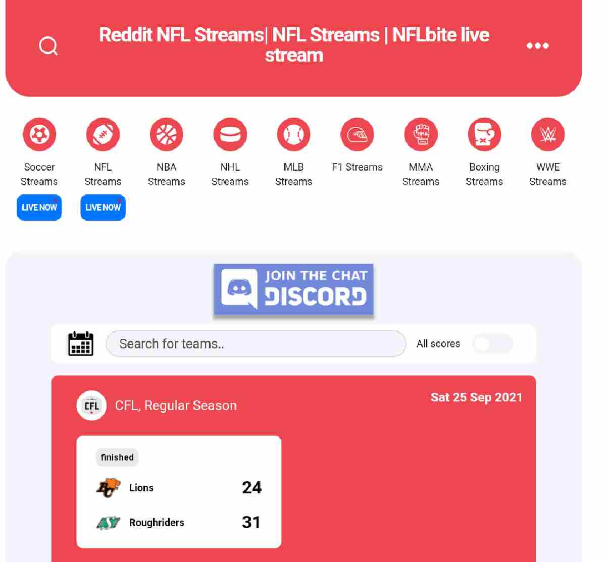 NFLBite Streams - Best Site for Free Live Sports Streaming - GistFocus