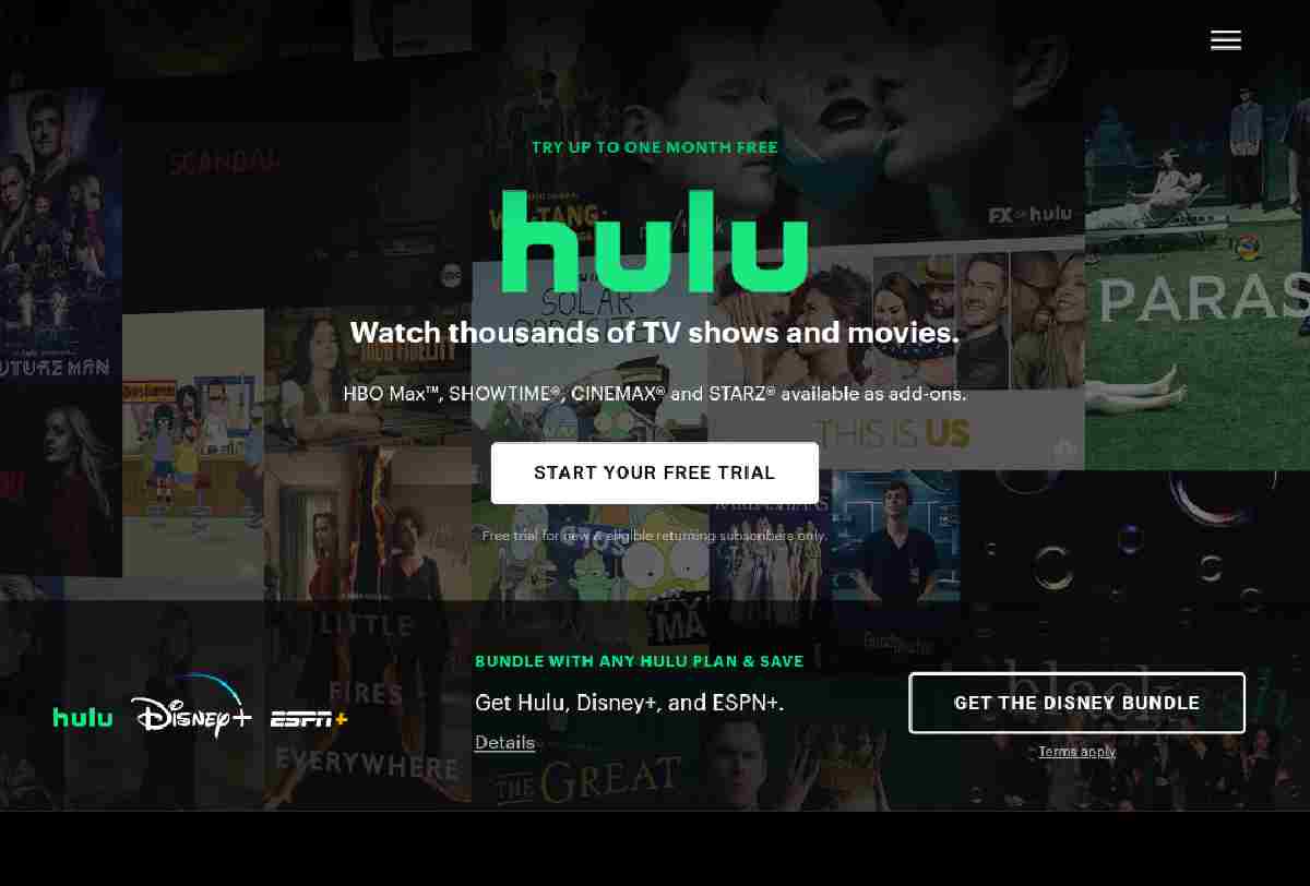 How To Get Hulu live TV Free Trial